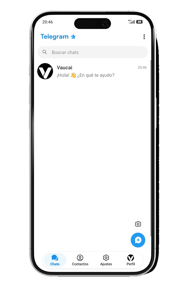 El chat de Telegram con Vaucai
